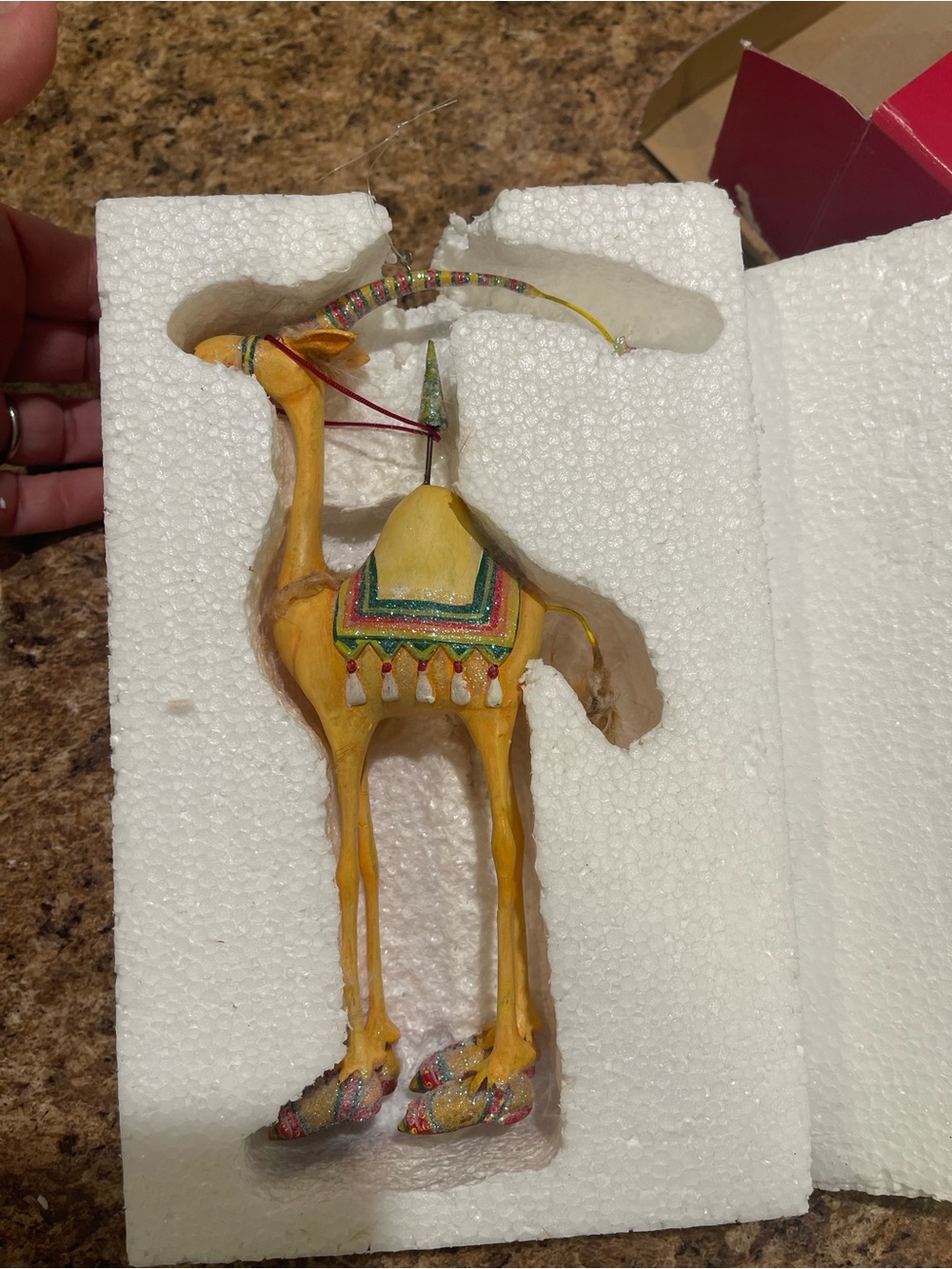 Dept 56 Patience Brewster Krinkles Christmas Small Happy Harold Camel Ornament